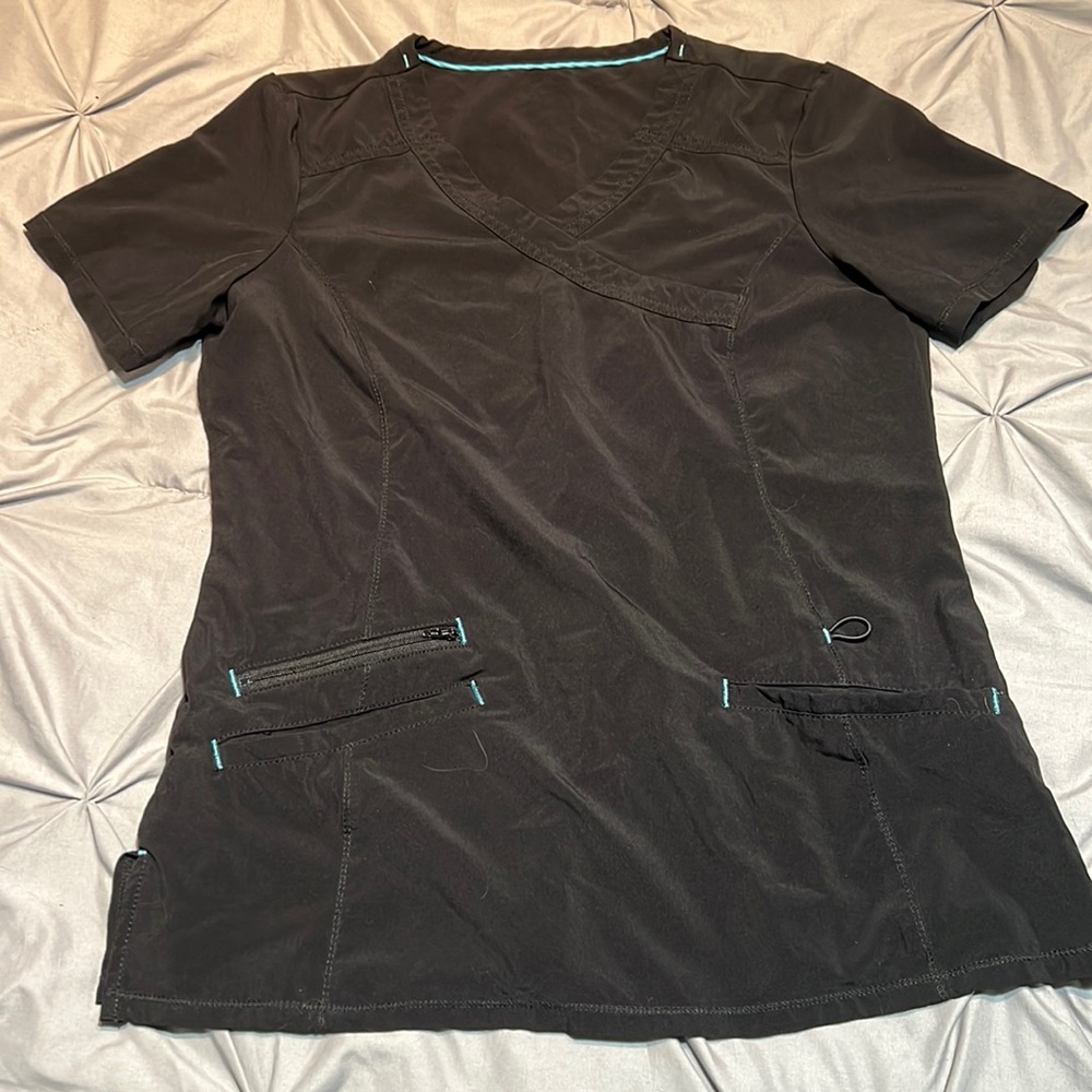 Black scrub top size XS